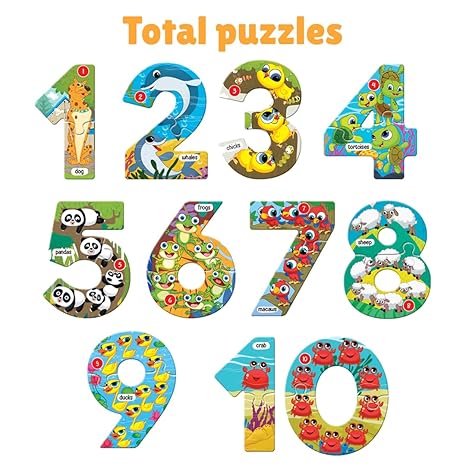 The Book Tree Number Puzzle for Kids 22 Piece Number Jigsaw Puzzle & Toddler Puzzles with 1 Board Book
