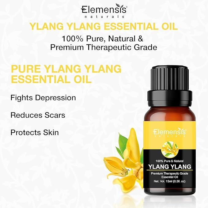Elemensis Naturals Pure & Natural Ylang Ylang Essential Oils - 15 ml