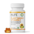 INLIFE Plant Based Natural Vitamin E Oil Capsules for Face and Hair|Sunflower, Olive & Aloe Vera Oils |Skin Health and immunity support Supplement for Women & Menâ€“30 Vegetarian Capsules (Pack of 1)