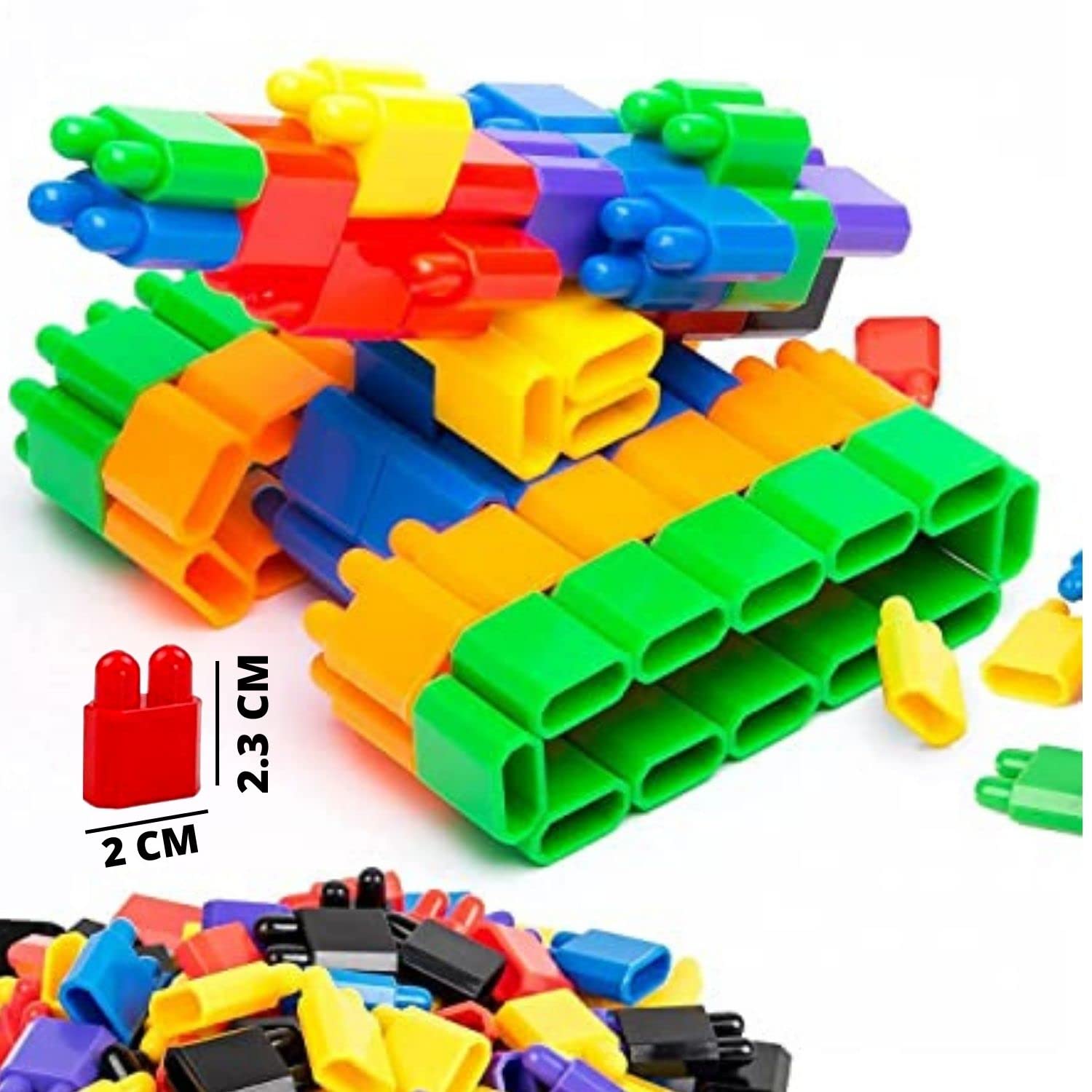 Kids Mandi Educational Bullet Blocks Toys Multicolor