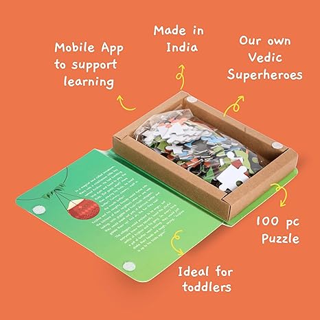 Toynama Educational Toys for Kids Makhan Chor 100 Pcs Jigsaw Puzzles Ages 3+ Cultural Interactive