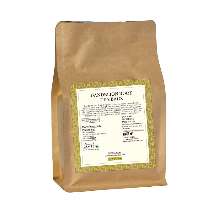 The Indian Chai – Dandelion Root Tea 60 Pyramid Tea Bags - 120 gms
