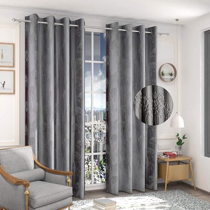 Fresh From Loom Grommet Curtains For Door 9 Feet Long Latest Big Window Curtain Premium Polyester Punch Parda