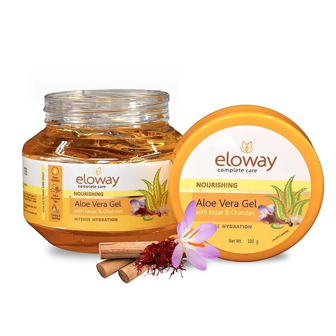 Eloway Kesar & Chandan Aloevera Gel - 100 gms (Pack of 2)
