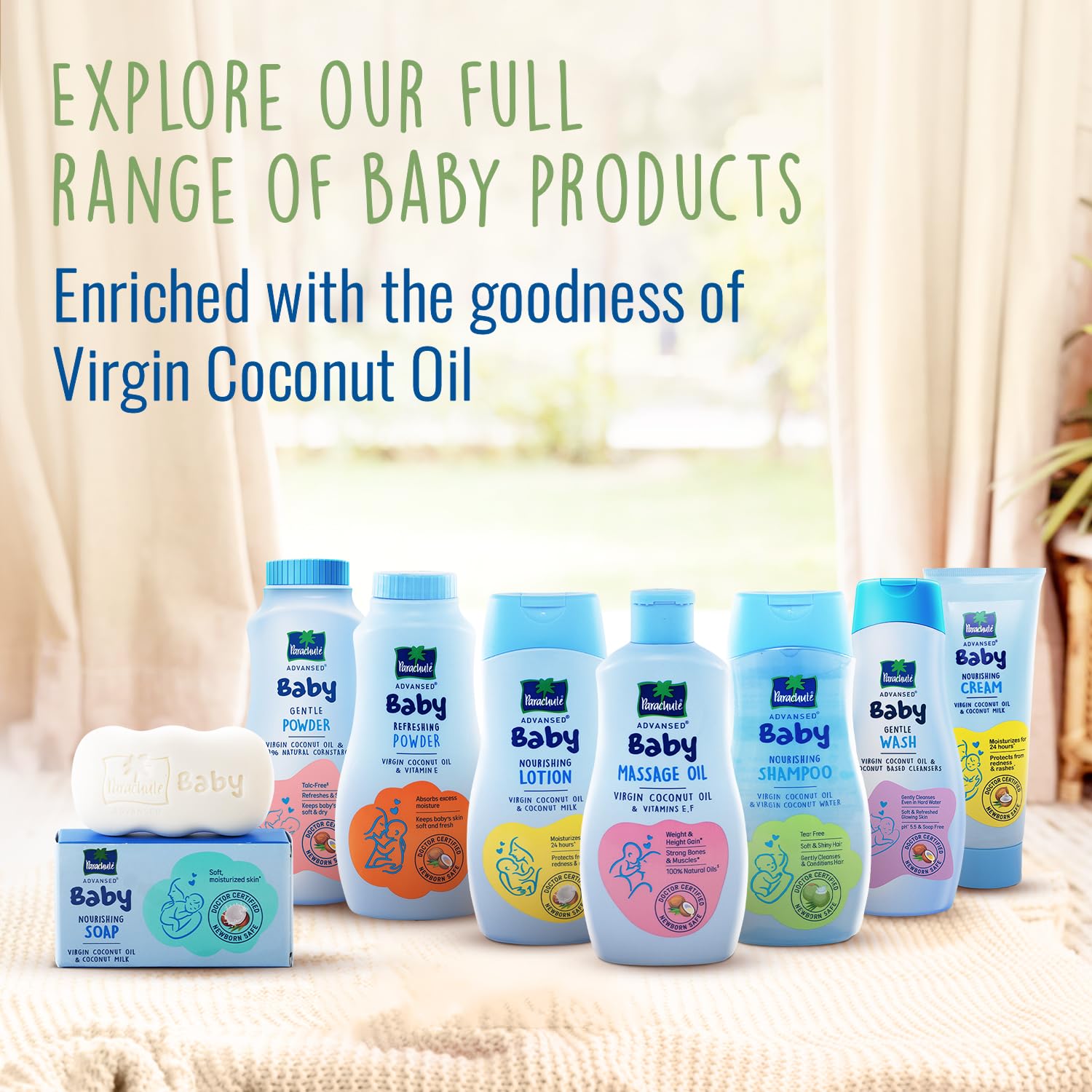 Parachute Advansed Baby Shampoo for Kids | Doctor Certified | Tear Free | Tender Coconut Water & Virgin Coconut Oil | Soft & Shiny Hair | 410ml