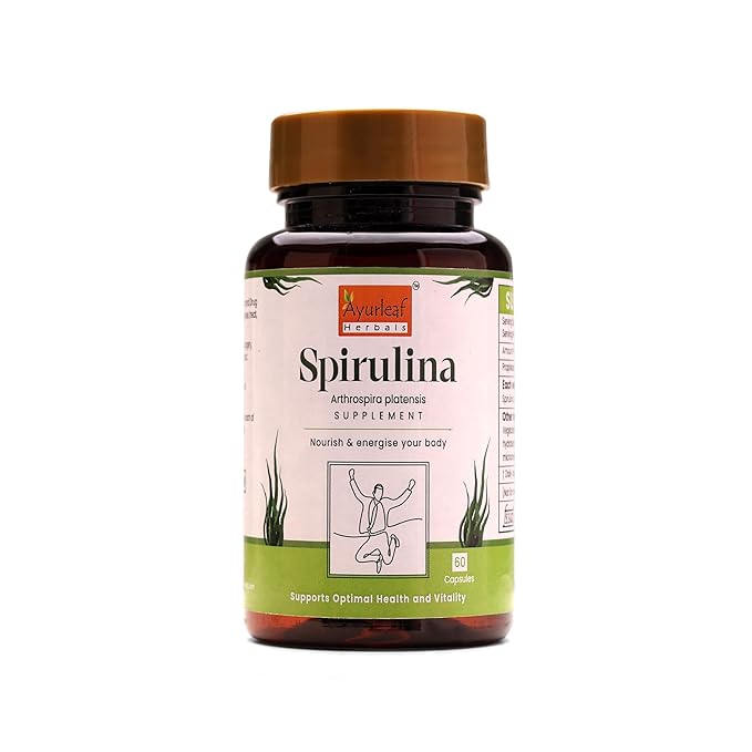 Ayurleaf Herbals Spirulina Capsules - 60 Caps