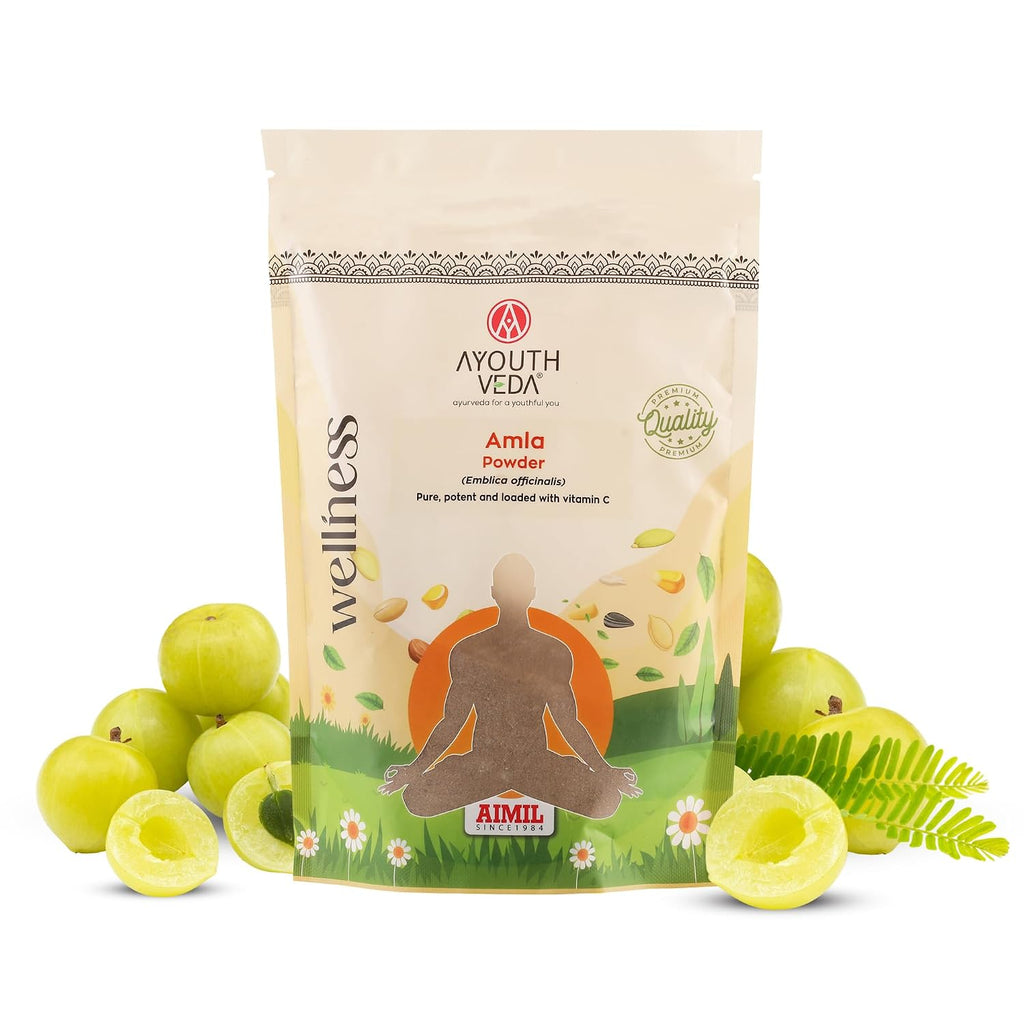 Ayouthveda Amla Powder – Indian Gooseberry for Immunity, Hair, and Skin Wellness - Net Qty: 200