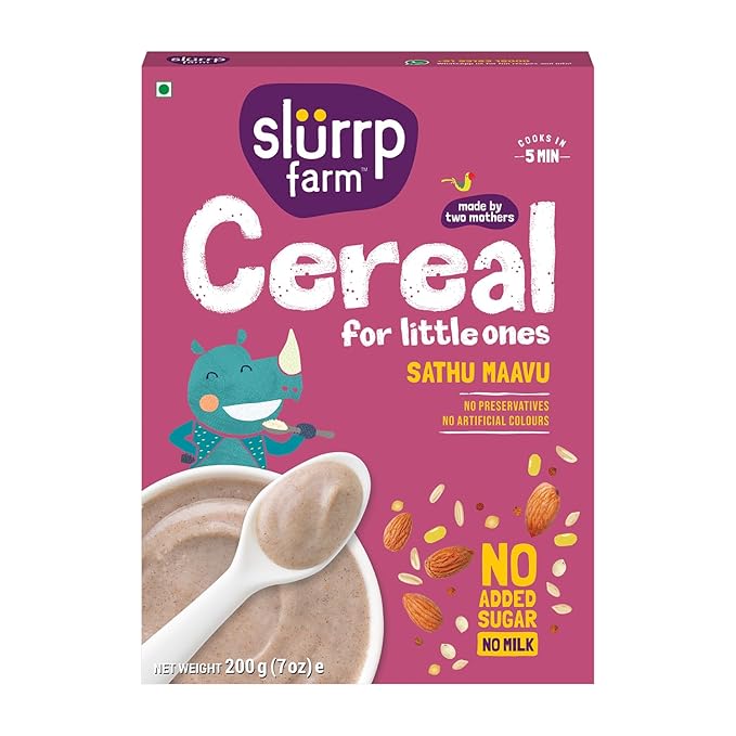 Slurrp Farm Sathu Maavu Cereal For Little Ones - 200 gms