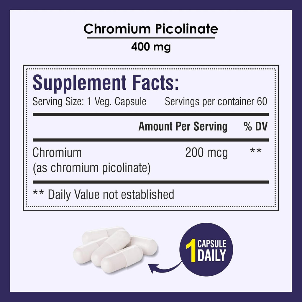 Biotrex Nutraceuticals Chromium Picolinate 200 mcg - 60 Capsules