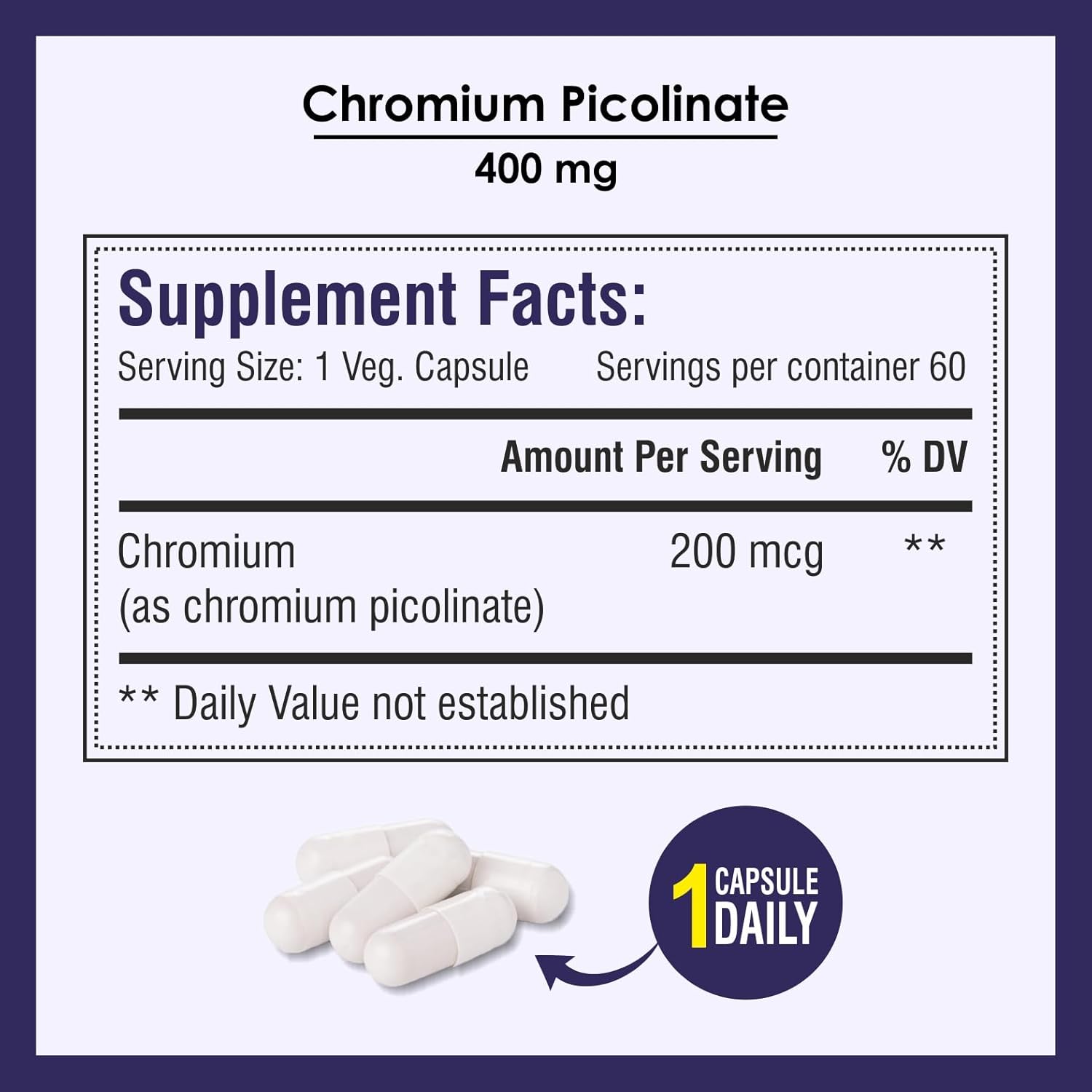 Biotrex Nutraceuticals Chromium Picolinate 200 mcg - 60 Capsules