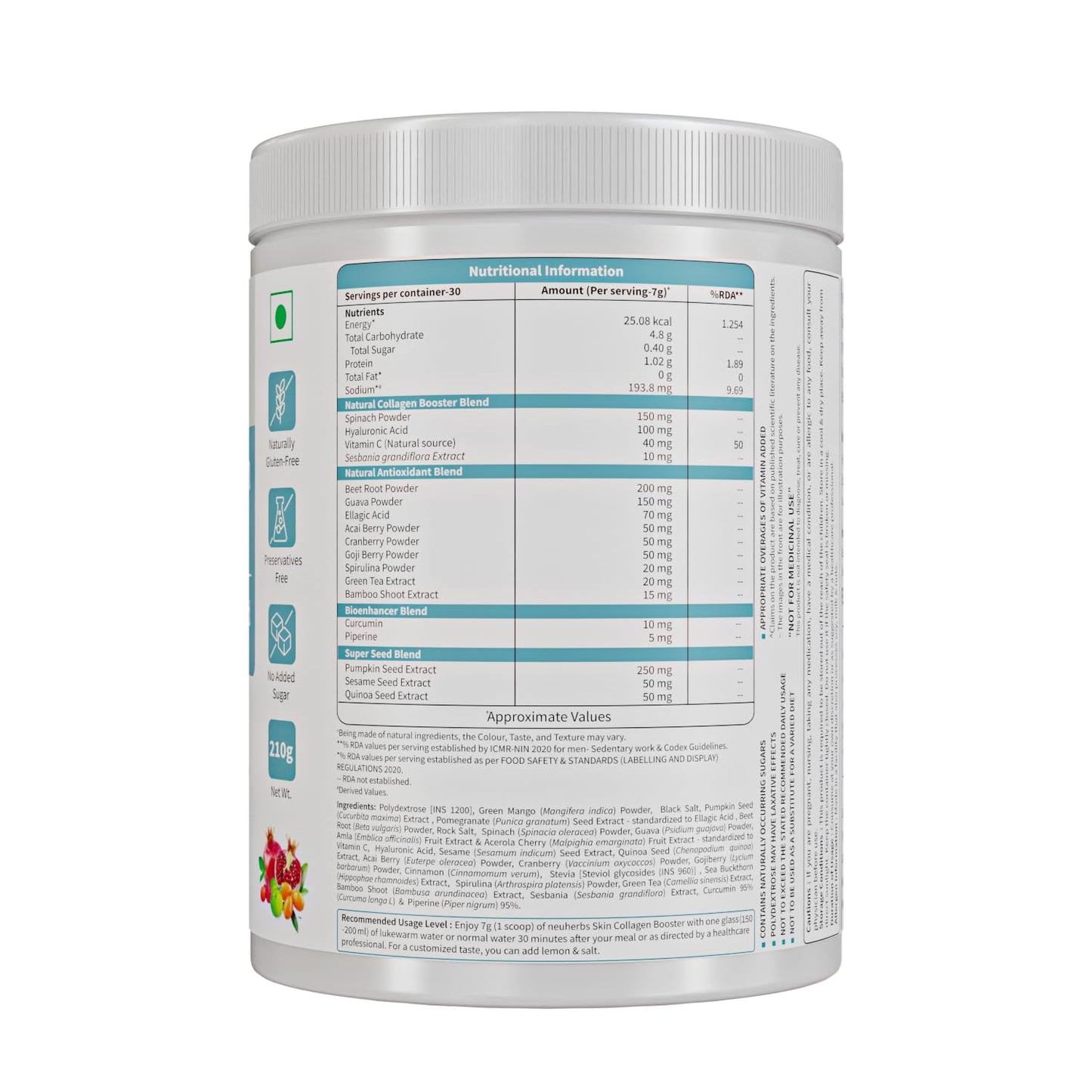 Neuherbs Skin Collagen Booster - 210 gms
