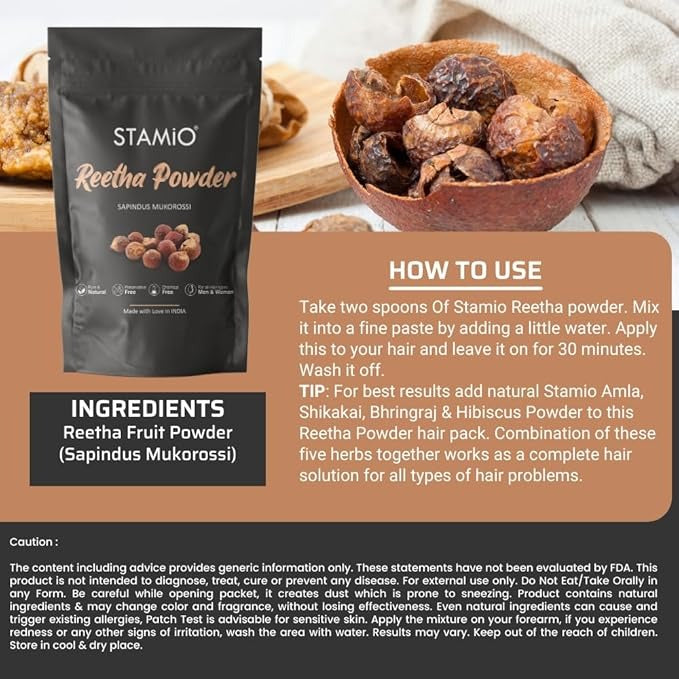 Stamio Reetha Powder - 750 gms