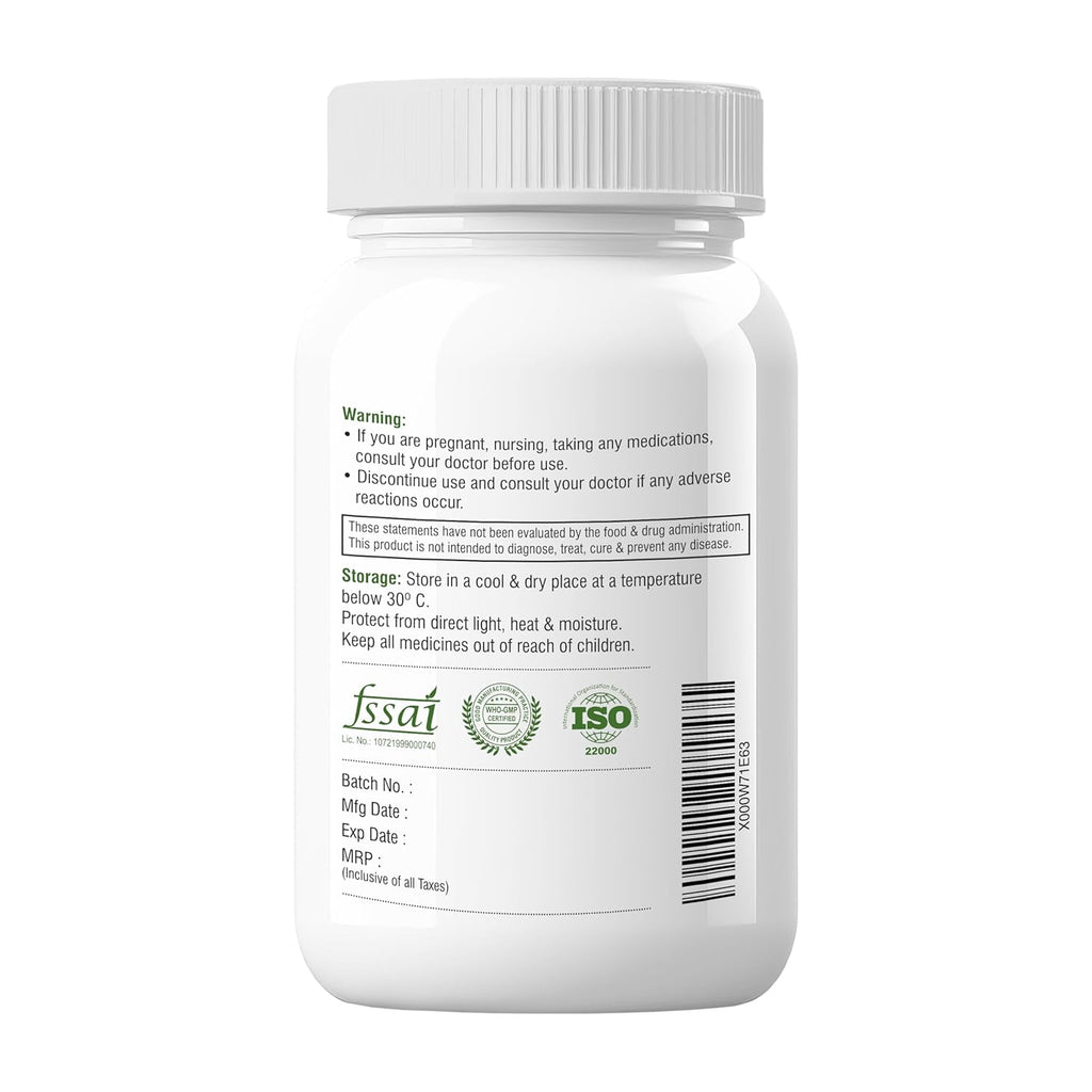 Biotrex Nutraceuticals Garlic 500 mg For Heart health,Cholesterol Management and Weight Loss - 60 Capsules
