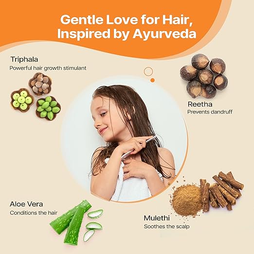 Herby Angel 2in1 Triphala Shampoo + Conditioner for Kids & Babies - 200 ml