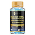 ANUPURAK Triple Magnesium Complex Tablets | Glycinate, Malate & Citrate | 296mg Elemental Magnesium | Ashwagandha, L-Theanine, Zinc & D3 | Stress Support, Calm Focus & Muscle Function | 120 Tablets (60 Days)