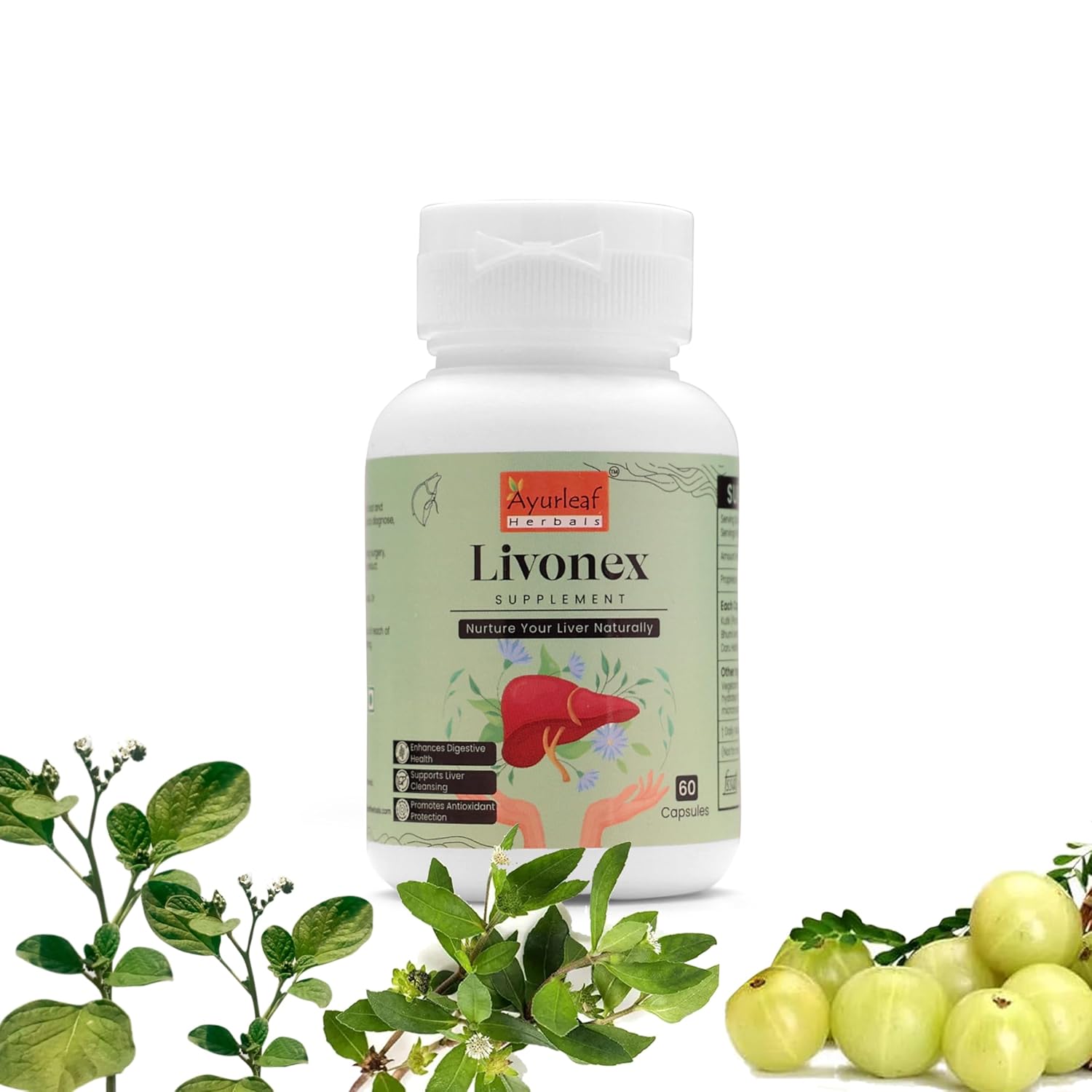 Ayurleaf Herbals - Livonex Extract Blended Capsules 300mg | 60 Veggie Capsules for Men and Women