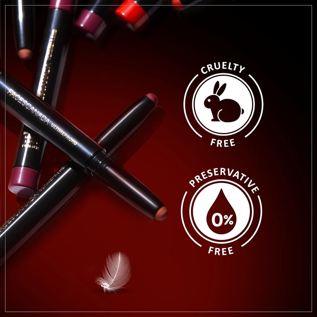FACES CANADA Ultime Pro HD Intense Matte Lipstick + Primer - Magnetic (Nude), 1.4g | 9HR Long Stay | Flawless HD Matte Finish | Intense Color | Lightweight | Smooth Glide | Primer Infused