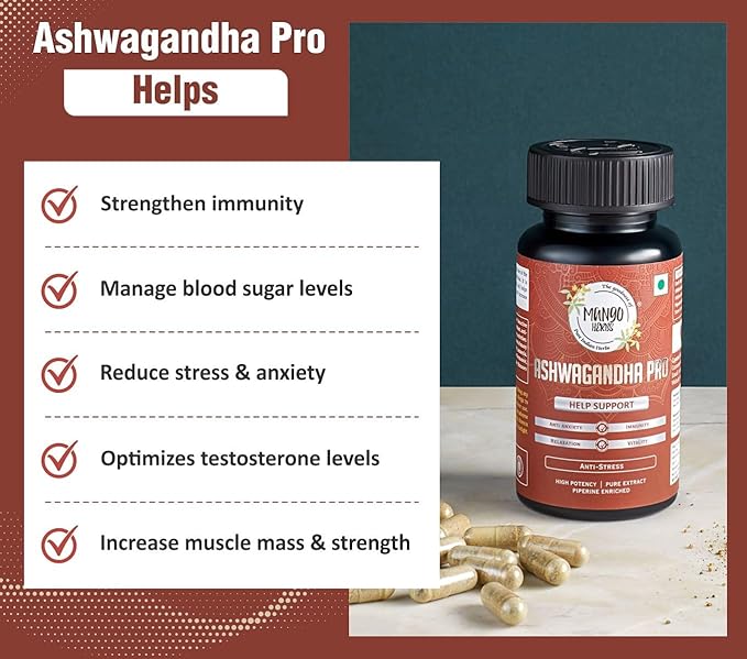 Mango Herbs Ashwagandha Pro - 90 caps