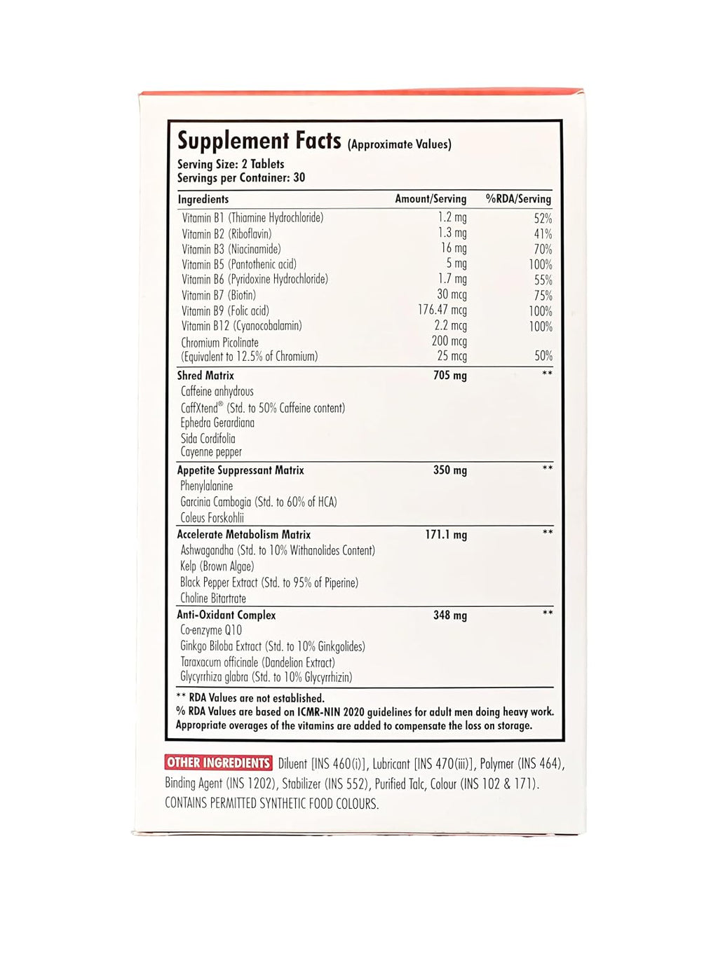 ThyroTherm Thermogenic Fat Burner Supplement for Improved Metabolism, Energy, Focus and Lean Muscle Tone I 60 Tablets