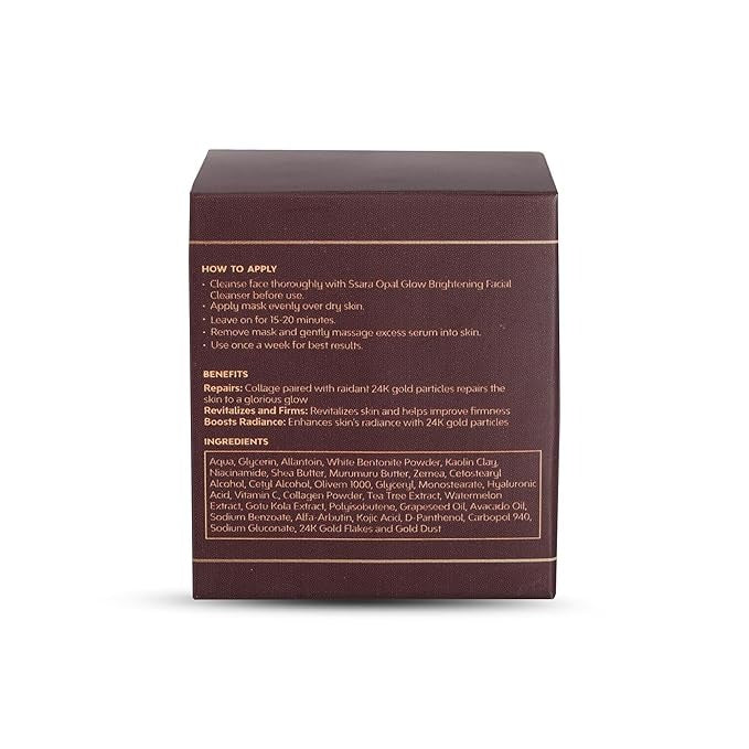 Ssara 24K Radiance Boost Collagen Face Mask - 100 gms