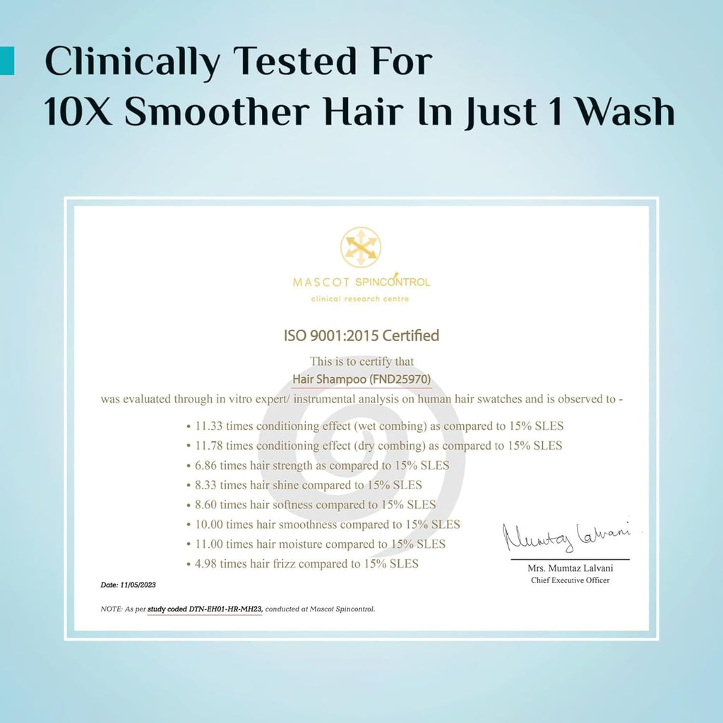 Pilgrim Patua & Keratin Hair SMOOTHENING SHAMPOO for Dry & Frizzy hair | Shampoo for Women & Men | Hair Smoothening & healthy scalp | 200 ml