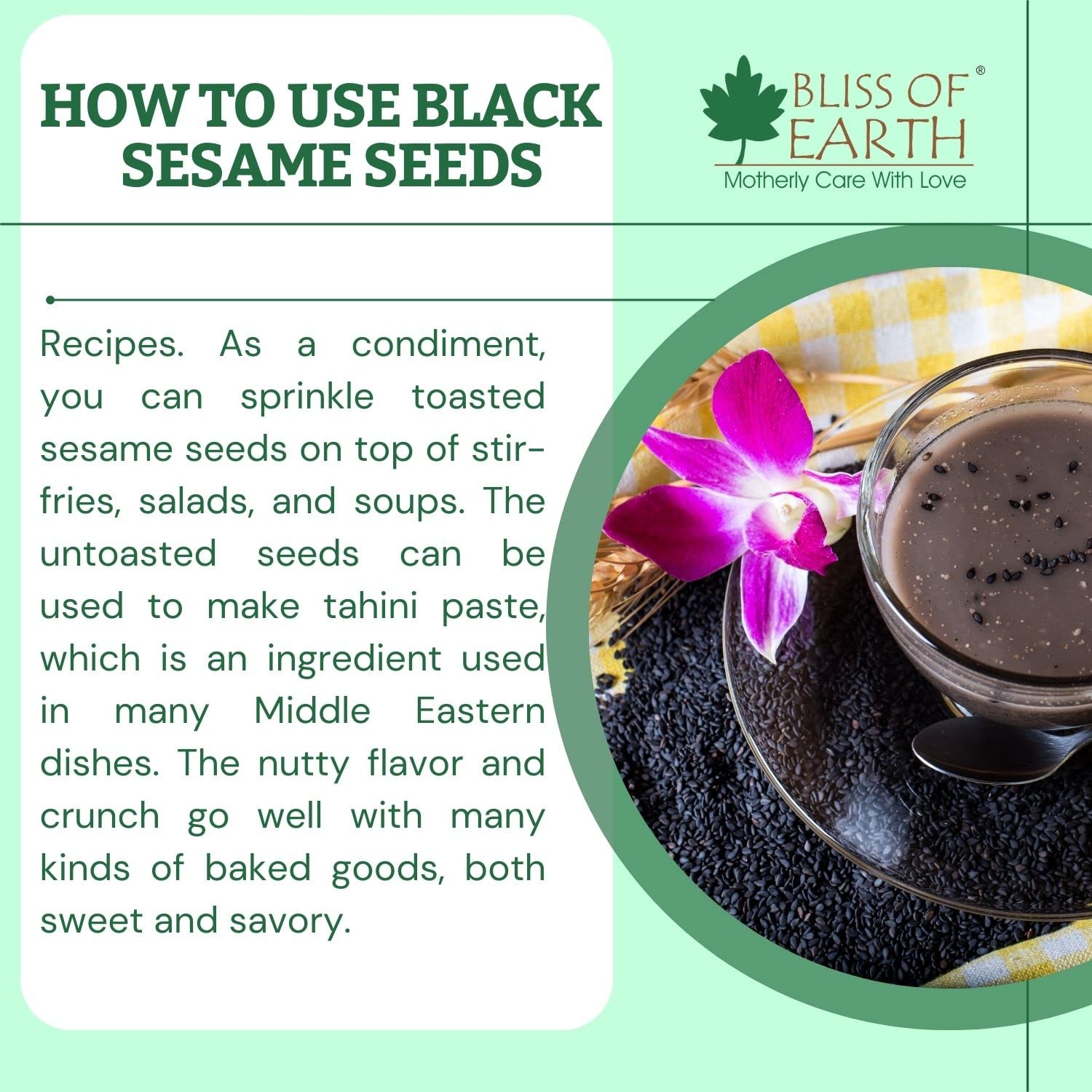 Bliss of Earth 600gm unhulled Black Sesame Seeds, Kaale Til, Fresh & Organic Fully Fiber Rich Great for Cooking & Baking