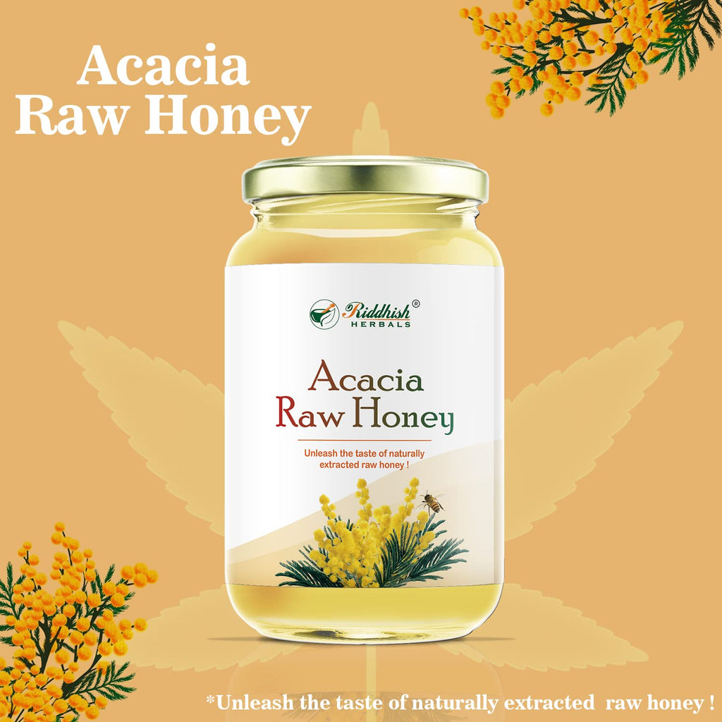 Riddhish Herbals Organic Acacia Raw Honey - 500 gms