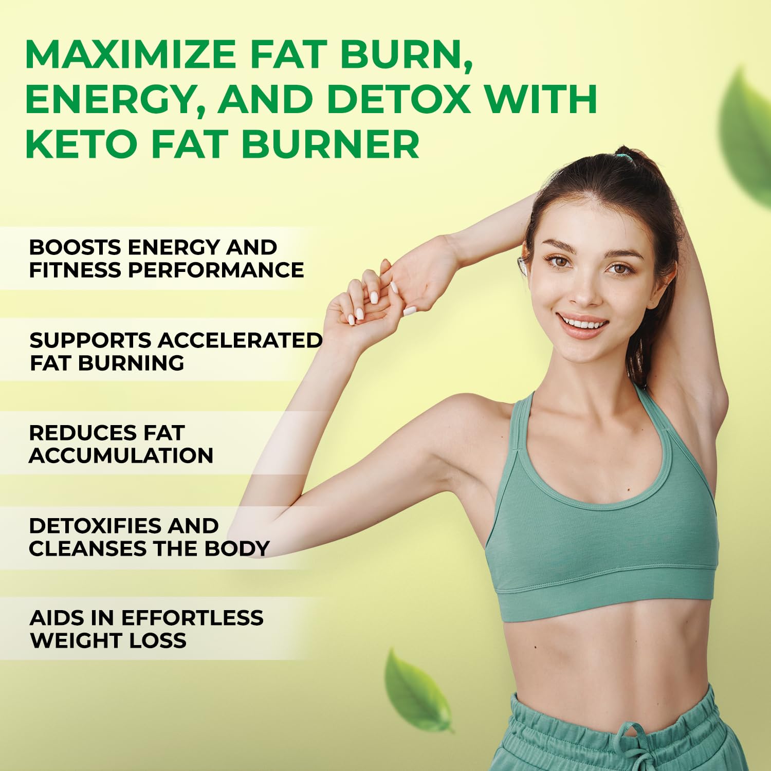 The Body Reserve Keto Fat Burner Capsules | Weight Loss Supplement with 1000mg Garcinia Cambogia, Green Coffee & Green Tea Extract | Daily Weight Loss Burner for Men & Women | Metabolism Support | 60 Veg Capsules