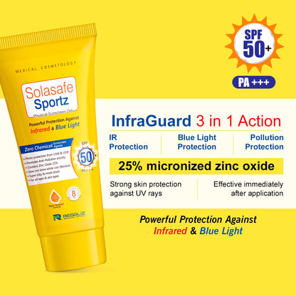 Regaliz Sunscreen Solasafe Sportz (Zero Chemical) - 50 ml