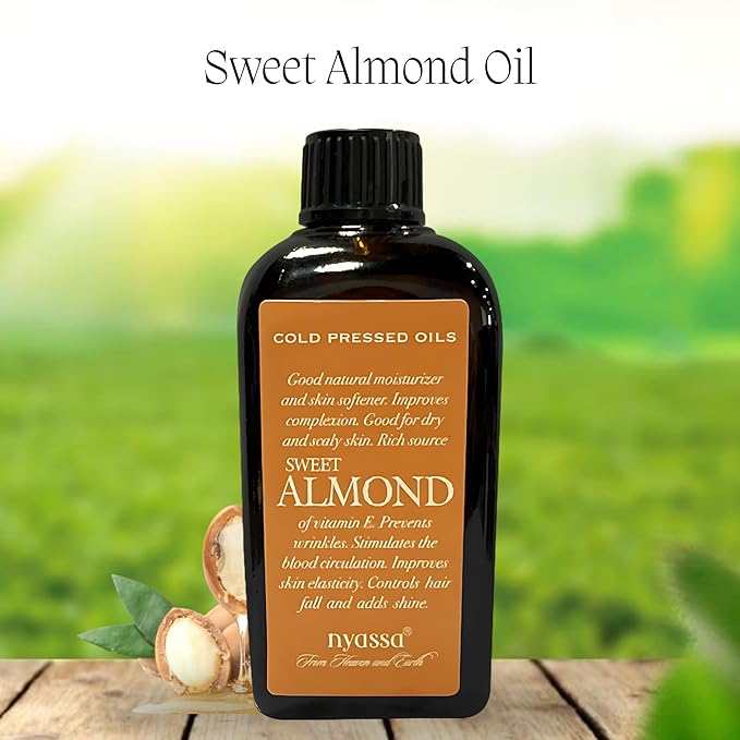 Nyassa Sweet Almond Cold Pressed Oil - 100 Ml