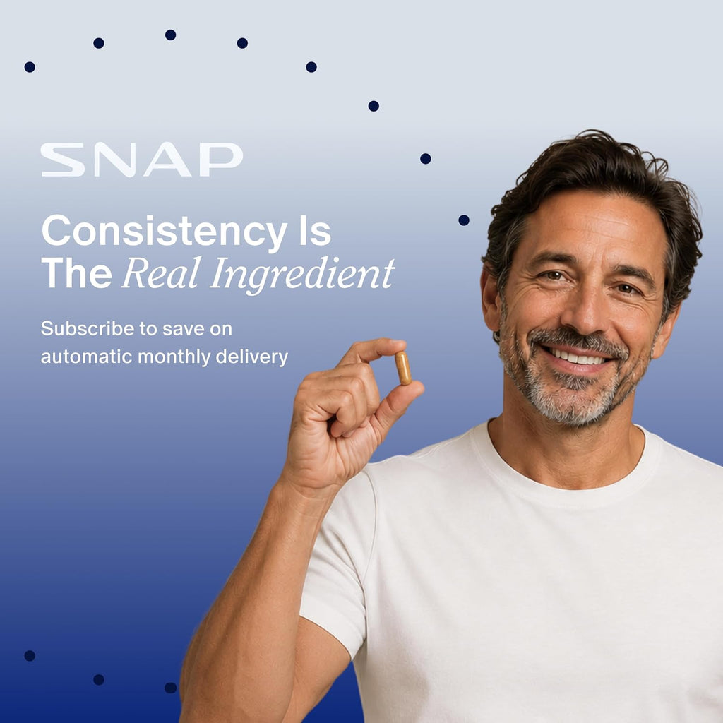 Snap Supplements Prostate Health Supplements for Men, Supports Urinary Tone and Healthy DHT Balance with Saw Palmetto for Men, Stinging Nettle, Beta-Sitosterol, 90 Capsules (30-Day Supply)