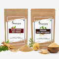 Simply Earth Energy & Immunity Combo - Peruvian Maca Root Powder (100g) & Panax Korean Red Ginseng Powder (100g) | Stress Relief, Muscle Strength & Cognitive Support for Men & Women