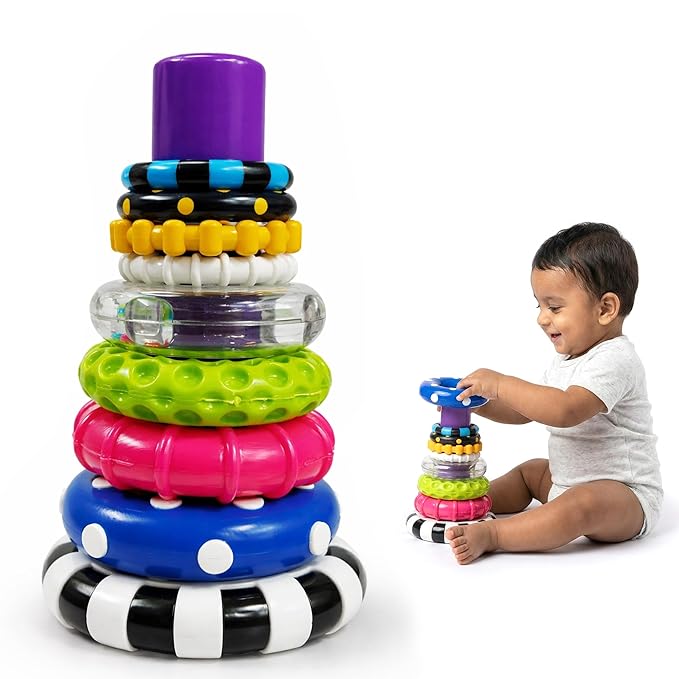 Kidology Ring Stacker Baby Toy for 6+ Months 9 Pieces