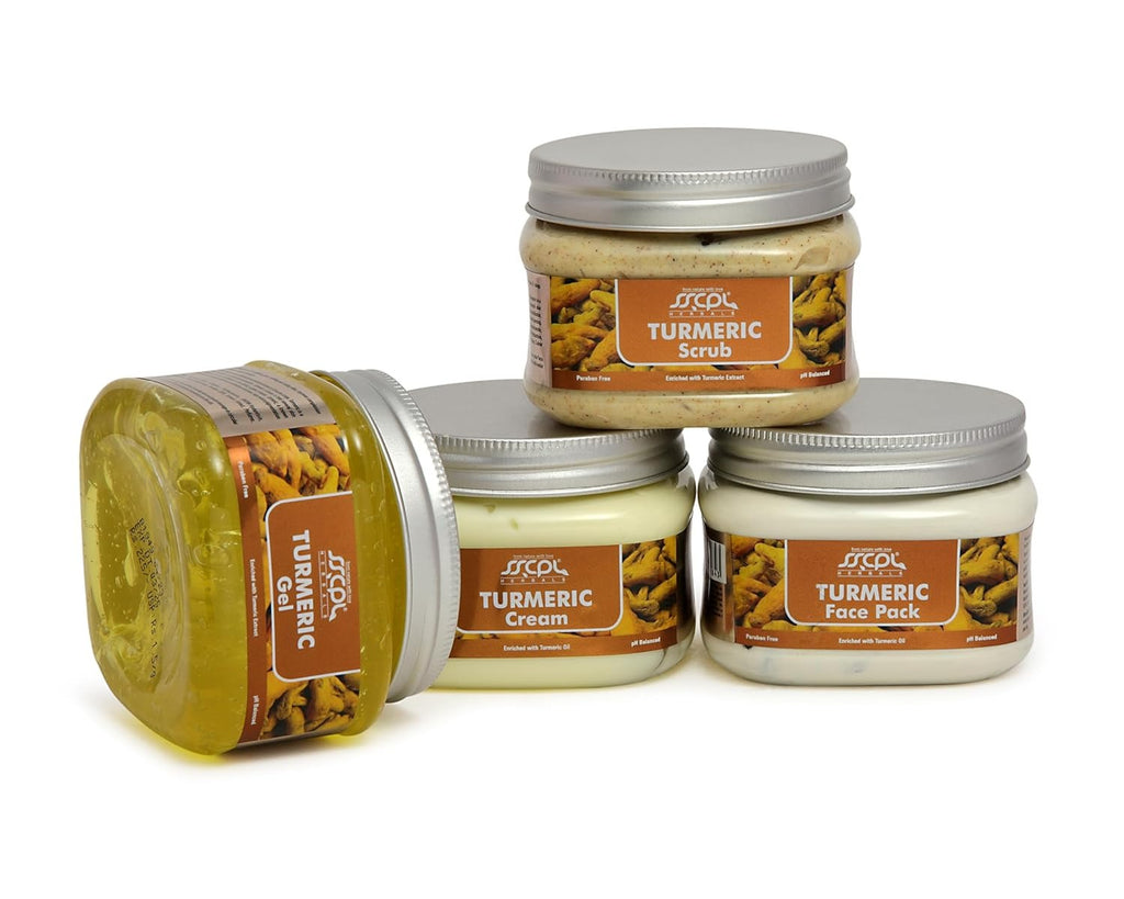 Sscpl Herbals Turmeric Facial Kit - 150 gms (Pack of 4)