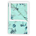 Divine Casa Floret 100% Cotton Double Dohar 120 GSM Soft & Lightweight Throw Blanket Colour Winter Fern
