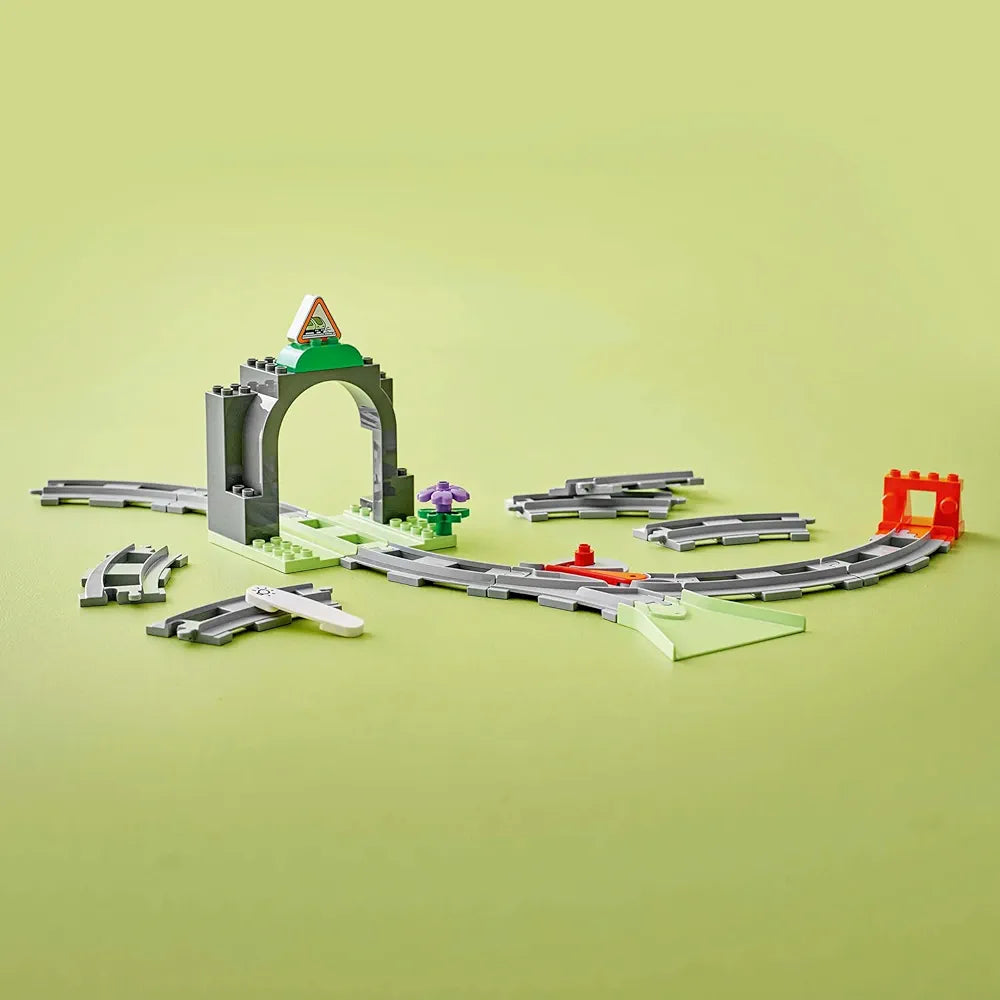 Lego Duplo Town Train Tunnel and Tracks Expansion Set 10425 Building Blocks Toys for 2+ Gift for Boys and Girls