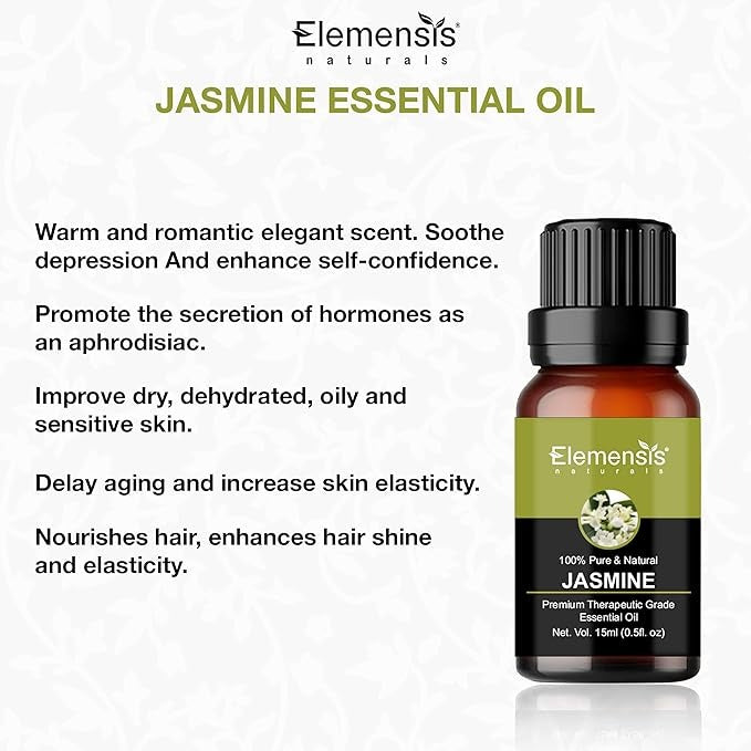 Elemensis Naturals Jasmine Essential Oil - 15 ml