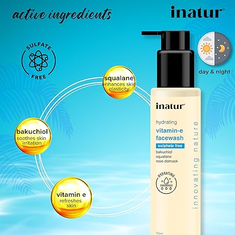 Inatur Vitamin E Face Wash - 100 ml