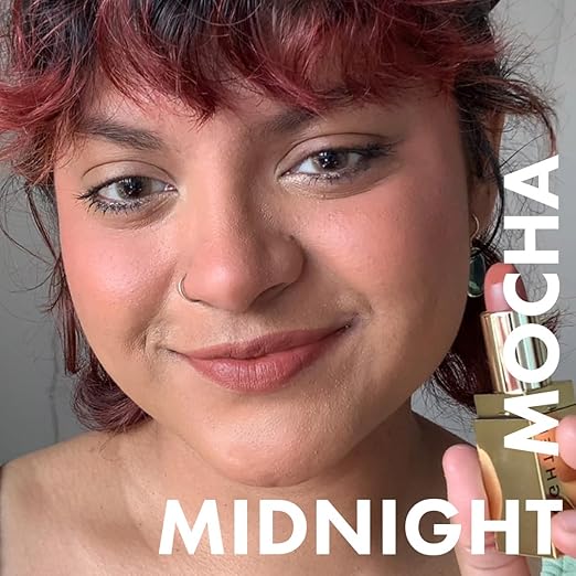 Daughter Earth Midnight Mocha 100% Vegan Natural Lipstick, Highly Pigmented Lightweight Lip Color - 4 Gms