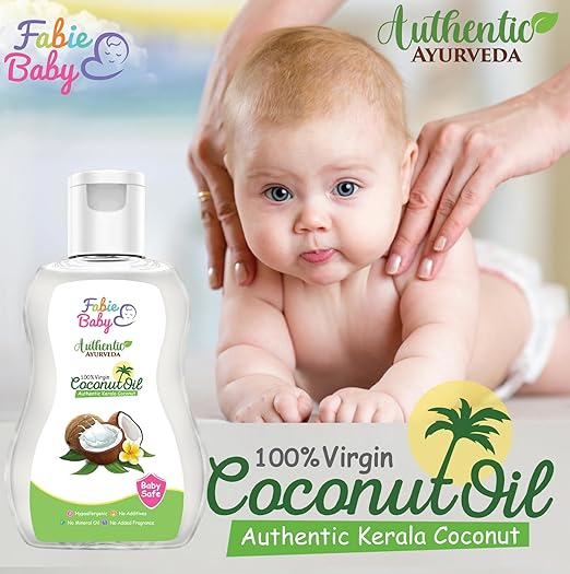 Fabie Baby Extra Virgin Coconut Oil for Baby Massage - 200 Ml