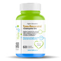Haleup Trans Resveratrol, 500 mg || 60 capsules II Enriched with Coenzyme Q10 || Healthy Heart|| Brain|| Immunity