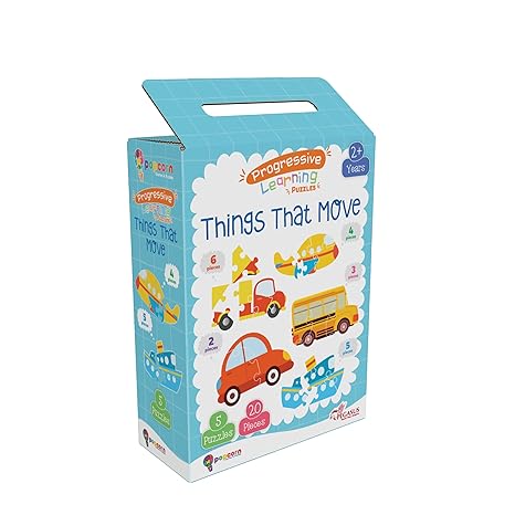 Popcorn Games & Puzzles Things That Move Puzzle for 3 Years Old & Above