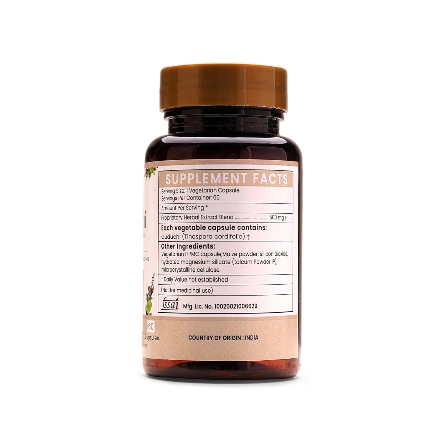 Ayurleaf Herbals Guduchi Capsule - 60 Caps