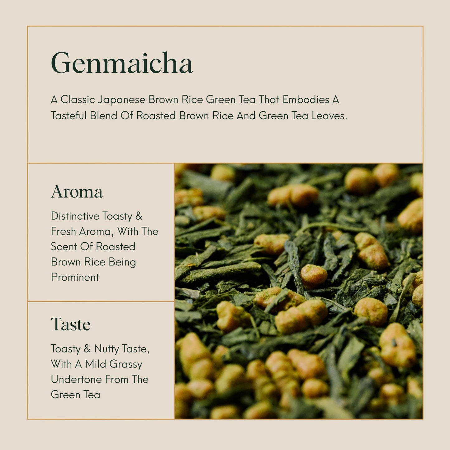 ILEM JAPAN Genmaicha Japanese Brown Rice Roasted Green Tea