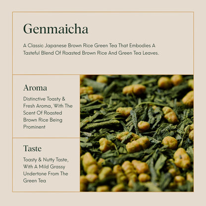 ILEM JAPAN Genmaicha Japanese Brown Rice Roasted Green Tea