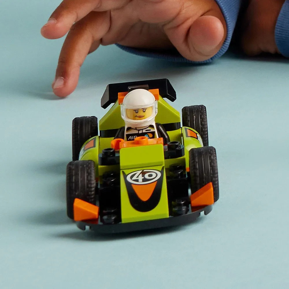 Lego City Green Race Car, Racing Vehicle Toy for Ages 4 and Up 60399
