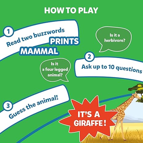 Skillmatics Card Game Guess in 10 Animal Kingdom Perfect for Boys Girls Kids and Families Who Love Board Games