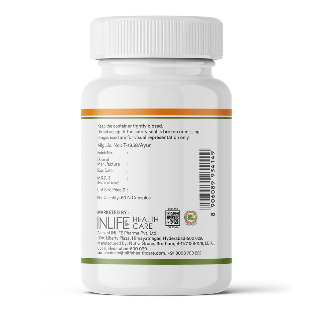 INLIFE Natural Frankincense Oil Capsules | Derived from Boswellia Resin | Supports Joint Health, Flexibility & Mobility | Ayurvedic Supplement | Steam Distilled | 60 Vegetarian Liquid Filled Capsules
