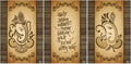 Rangoli MDF 3 Pcs Wall Poster 12x18 Inch Decorative Wall Art P-4 Design-28