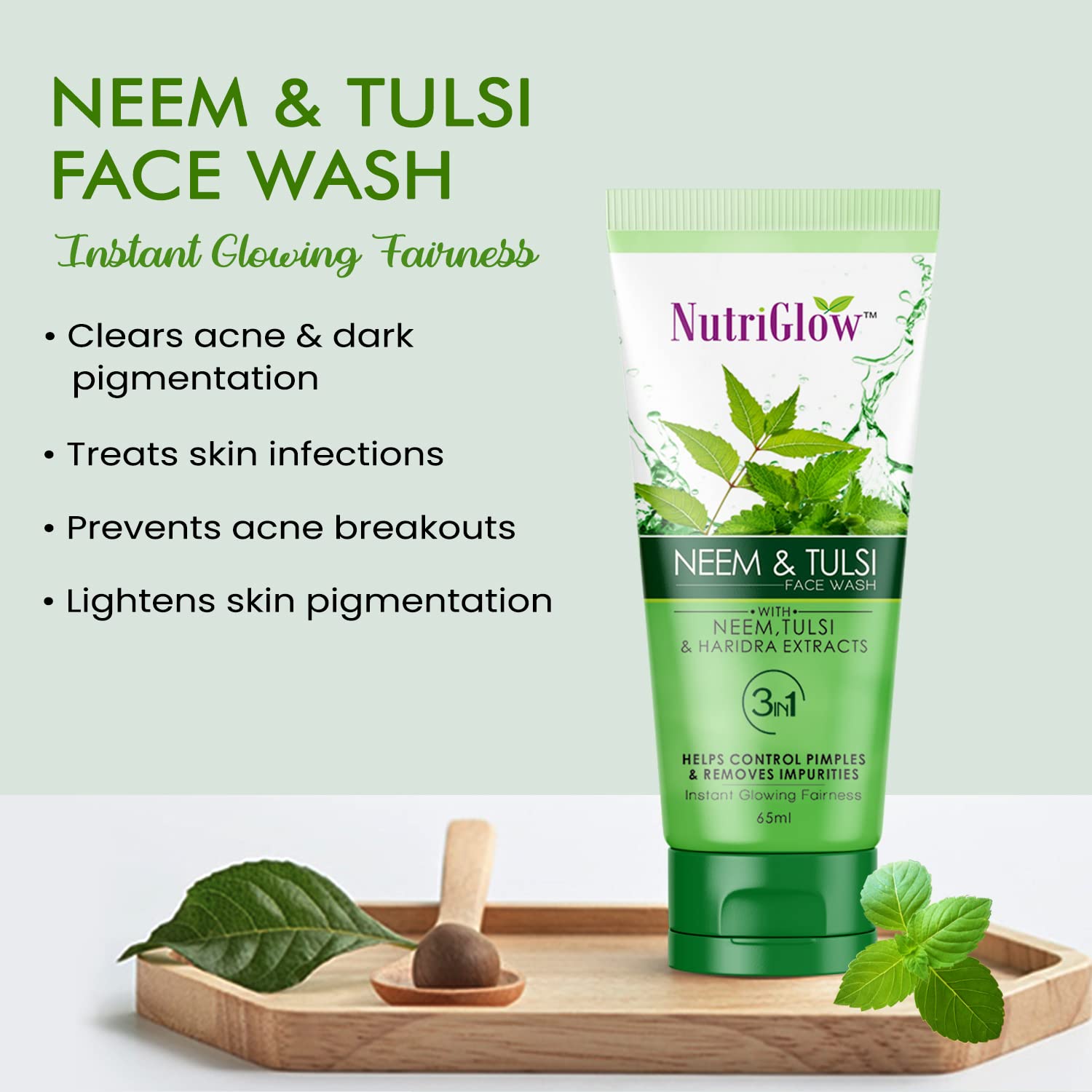 NutriGlow Neem & Tulsi Face Pack - 65 ml
